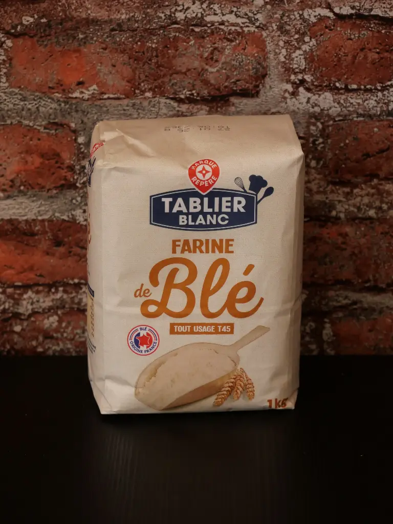 Tablier blanc - Farine de blé T45 1kg