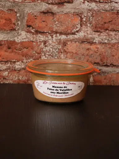 [VOLAILLES_MORILLES_200] Mousse de Foie de Volailles aux Morilles 200g