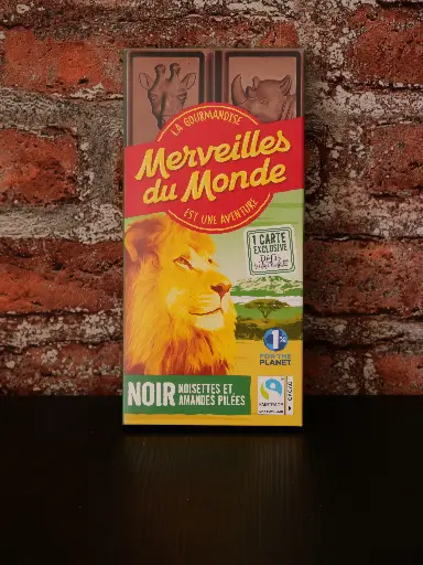 [3770024649079] Merveilles du Monde - Noir Noisettes Amandes 100g