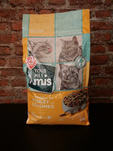 [3564700142981] Tous mes amis - Croquettes Chat Poulet Légumes 4kg