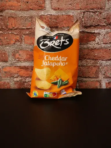 [3497917003564] Brets - Chips Cheddar Jalapenos 125g