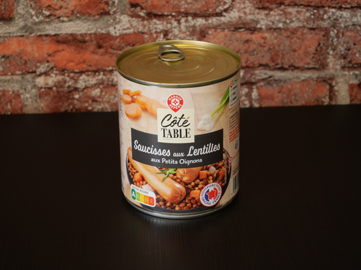 [3564700009956] Côté Table - Saucisses Lentilles 840g