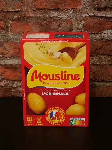 [3760381260666] Mousline - Purée Nature 3x65g
